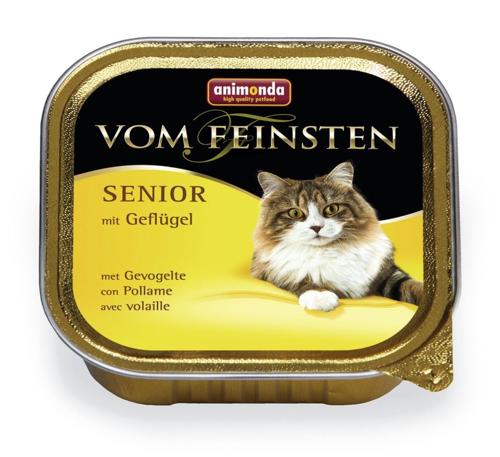 animonda Vom Feinsten Senior mit Geflügel, Senior, Geflügel, 100 g