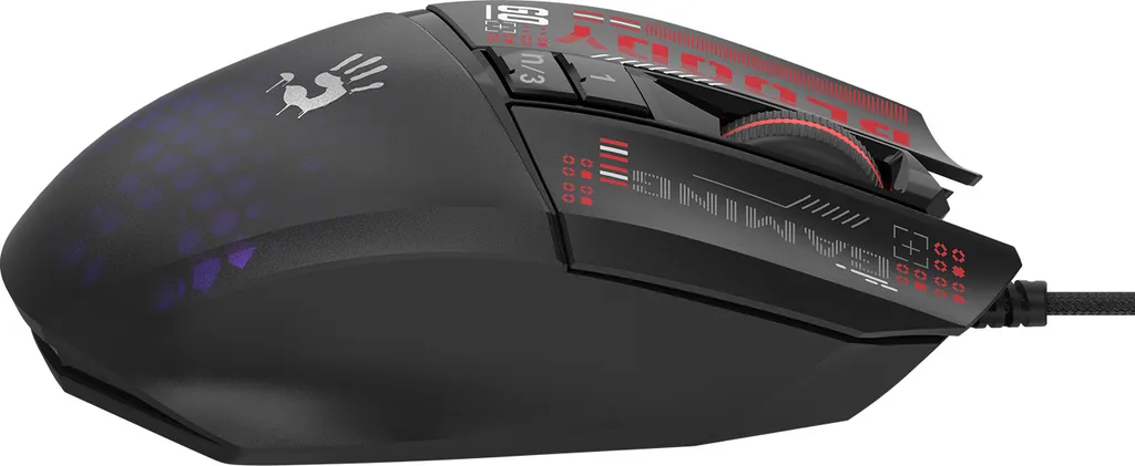 Souris Gamer Bloody W60 Max Mini Noir, Fini les Latences et les Ratés