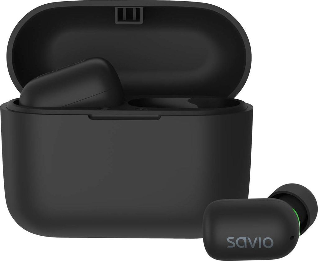 Savio TWS-09 IPX5 Kopfhörer & Headset Kabellos im Ohr Musik Bluetooth Schwarz