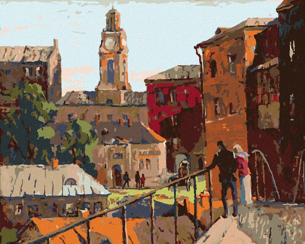 Zuty - Malen nach Zahlen - STADTLANDSCHAFT IN VITEBSK, 40x50 cm, ohne Keilrahmen