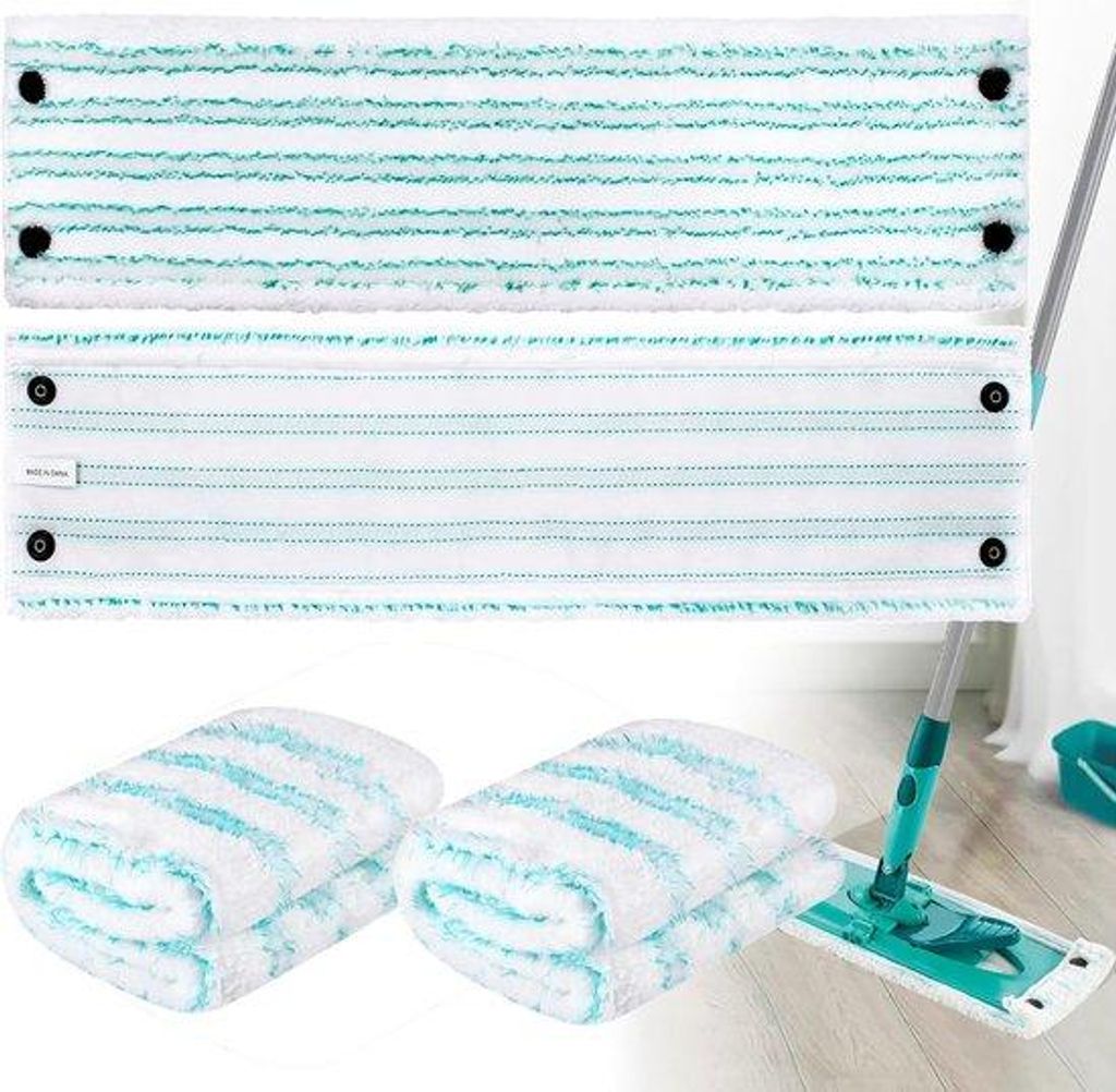 4 Stück Mikrofasertücher - für Reinigung mit LEIFHEIT CLEAN TWIST XL MICRO DUO - 49*15.5 cm - inklusive - für nasse und trockene Reinigung - Tu...