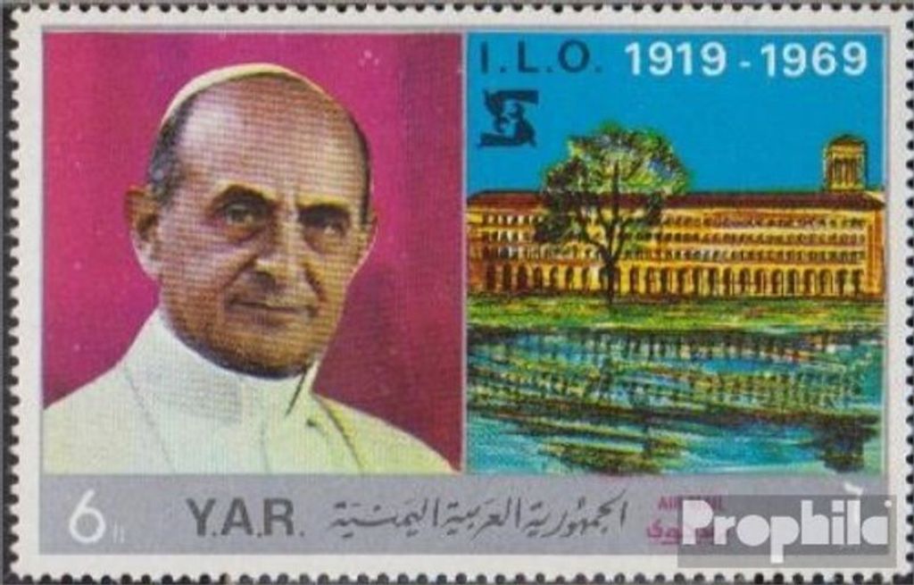 Briefmarken Nordjemen (Arabische Rep.) 1969 Mi 919 (kompl.Ausg.) postfrisch Papst Paul VI.