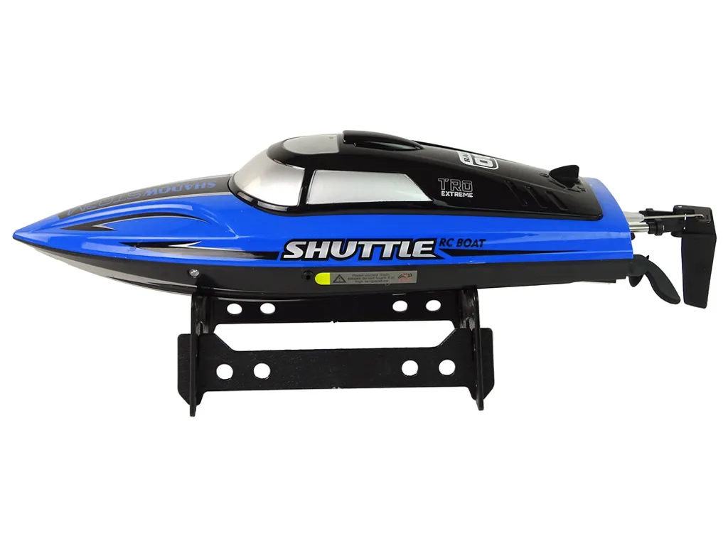 Bateau Télécommandé Rapide Bleu 2.4G - Jouet Nautique de Course RC