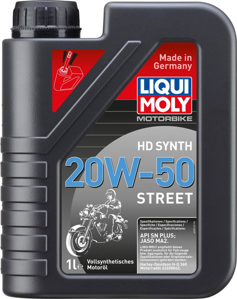 Liqui Moly Motorbike HD Synth 20W-50 Street 1 Liter Produktbild 