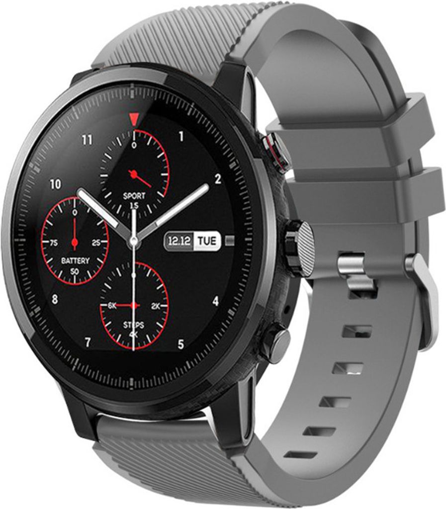 Strap-it Xiaomi Amazfit Stratos Armband Silikon (Grau)