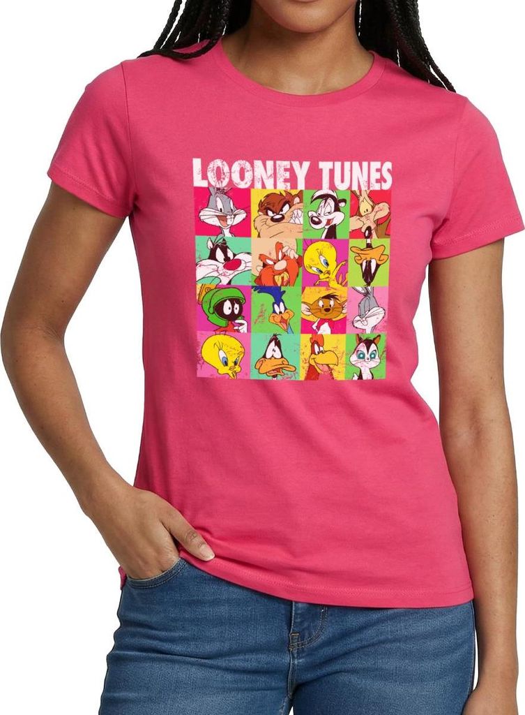 Spreadshirt Looney Tunes Charaktere Kachel Frauen T-Shirt, M, Azalea