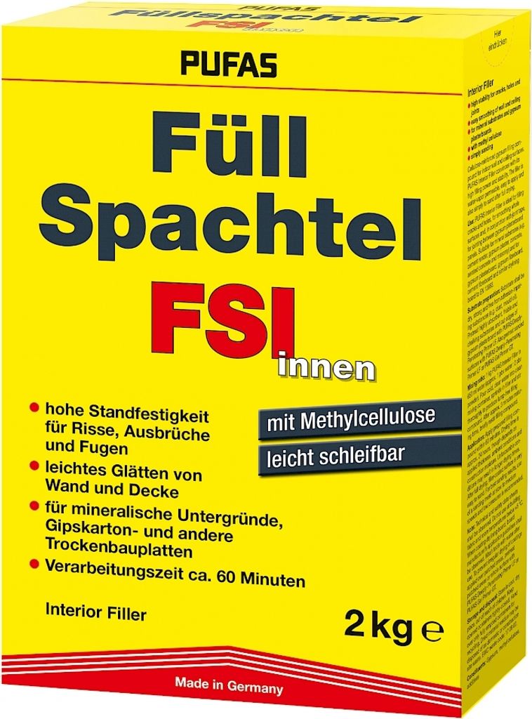 Pufas Füllspachtel innen 2kg 3003000 Produktbild 
