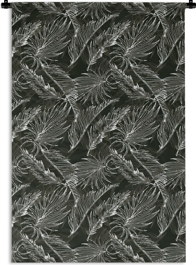 MuchoWow Wandteppich Wandbehang Palmenblatt - Tropisch - Design - Hawaii 120x180 cm Tapisserie Dekoration Wandtuch - Schlafzimmer - Dekorationen ...