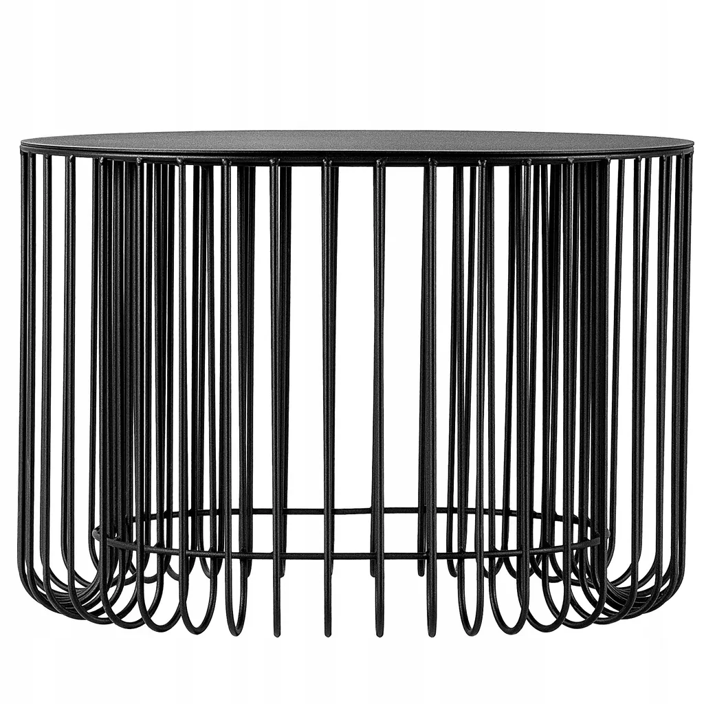 Table d'appoint en acier robuste 58cm structure métallique stable loft - 11