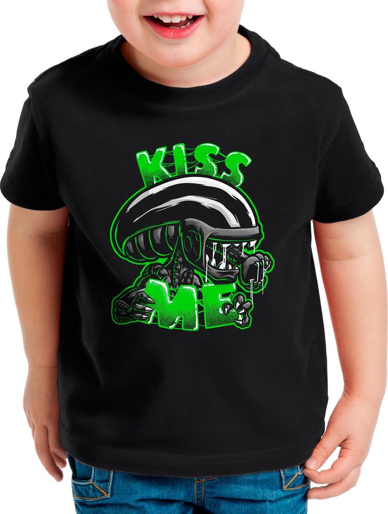 style3 Kiss Me T-Shirt für Kinder xenomorph alien ripley