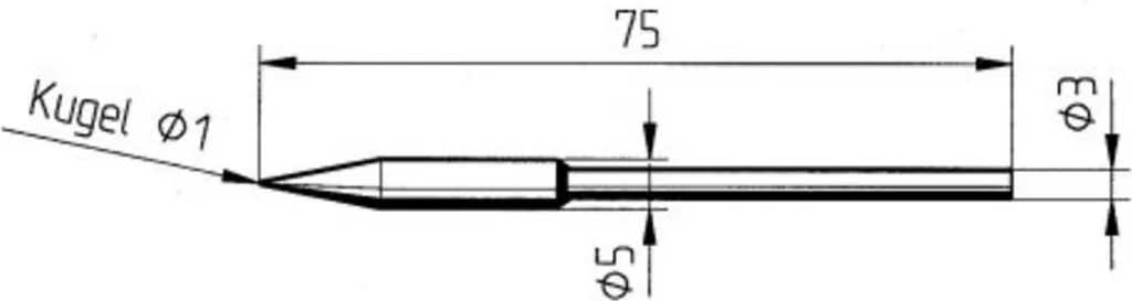 Punta per saldatura Ersa serie 0212, FDLF/2,2 mm, a scalpello, rinforzata 0212FDLF