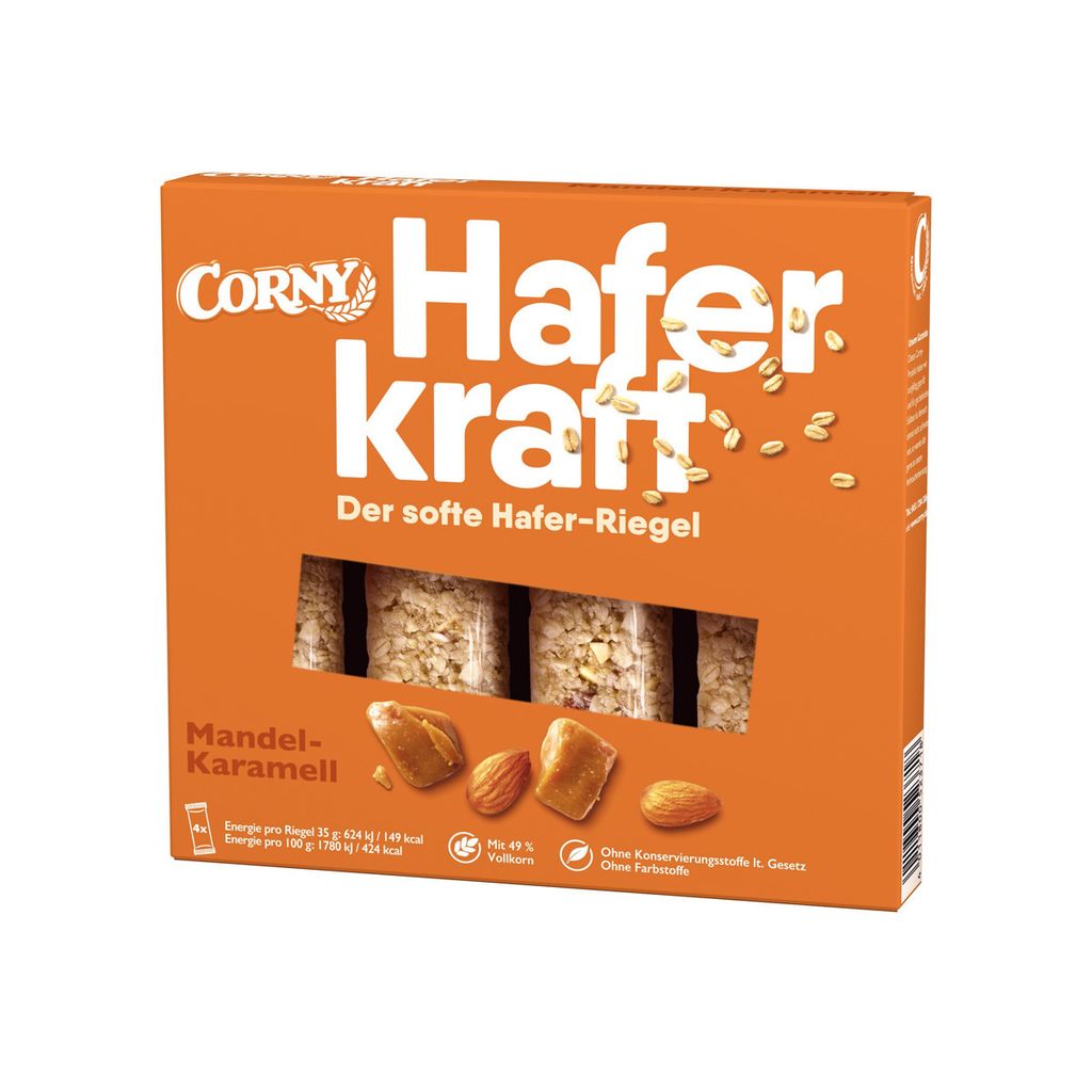 CORNY 3007064 CORNY Haferkraft Mandel-Karamell Müsliriegel Obrázok produktu 
