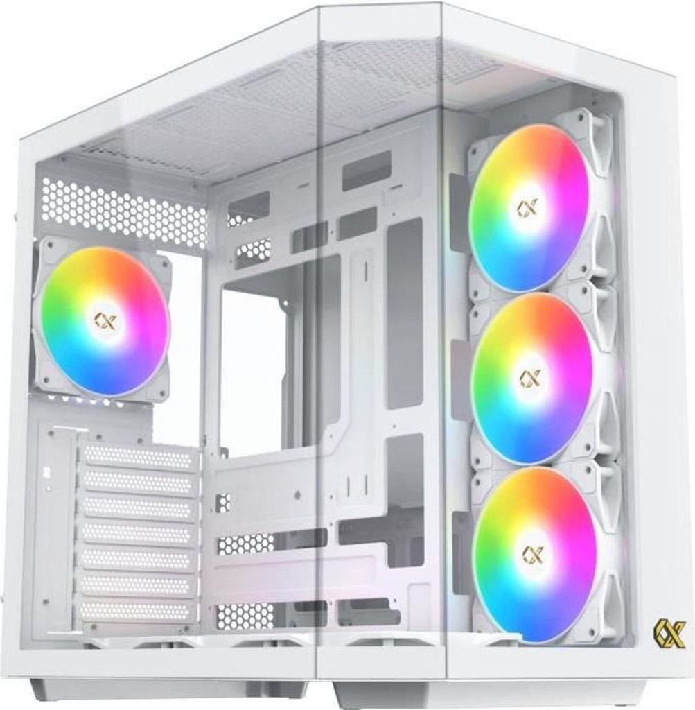 Gehäuse ohne Netzteil - XIGMATEK CUBI II Arctic - Cube - E-ATX-Format - Weiß