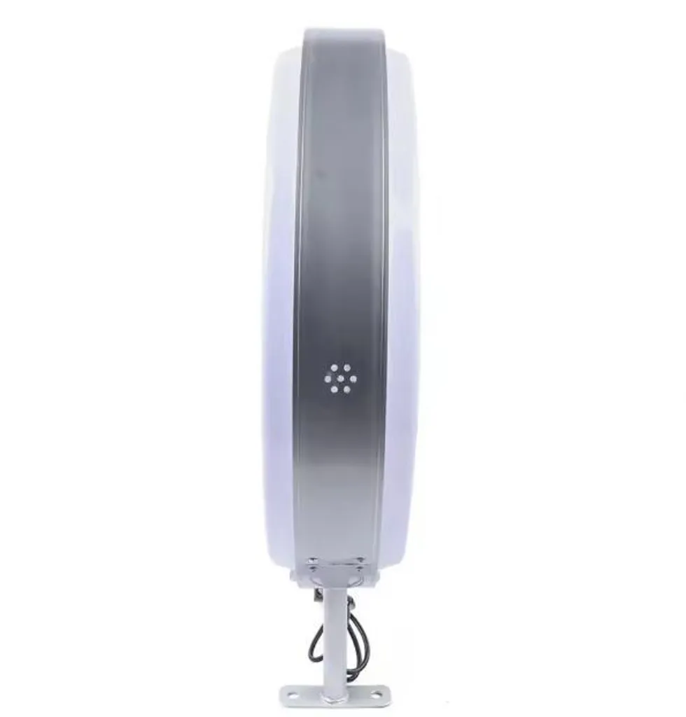 Panneau publicitaire LED rond 60cm blanc avec éclairage basse énergie