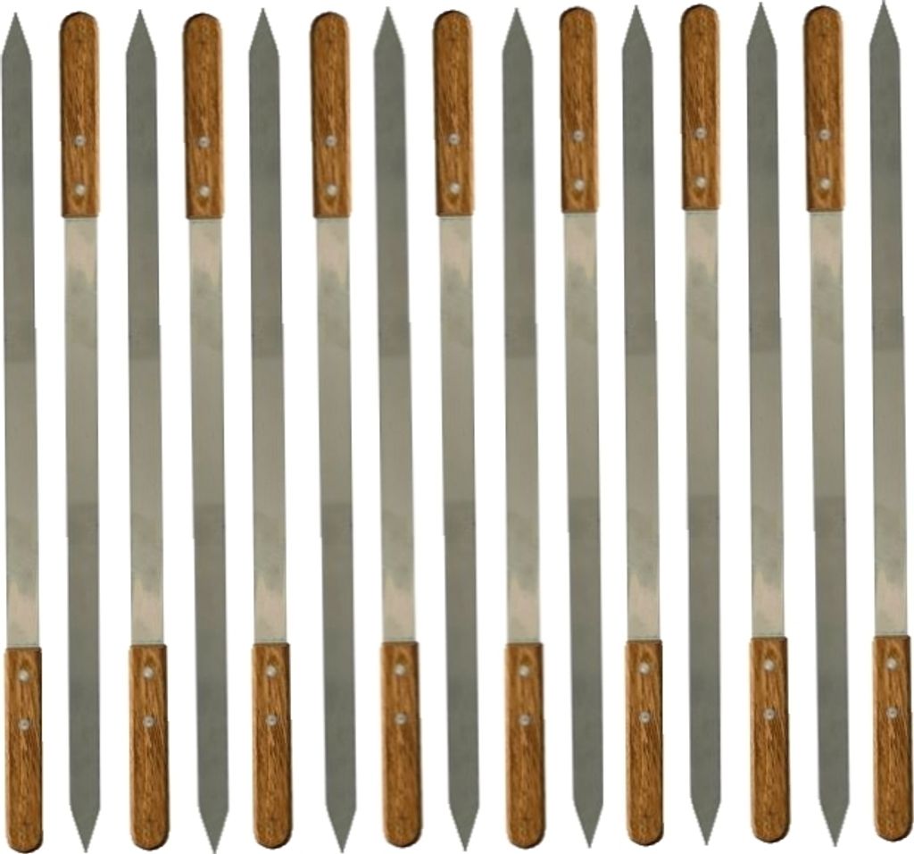 walexo Edelstahl Kebab Adana Grillspieße 600x23x2mm Produktbild 