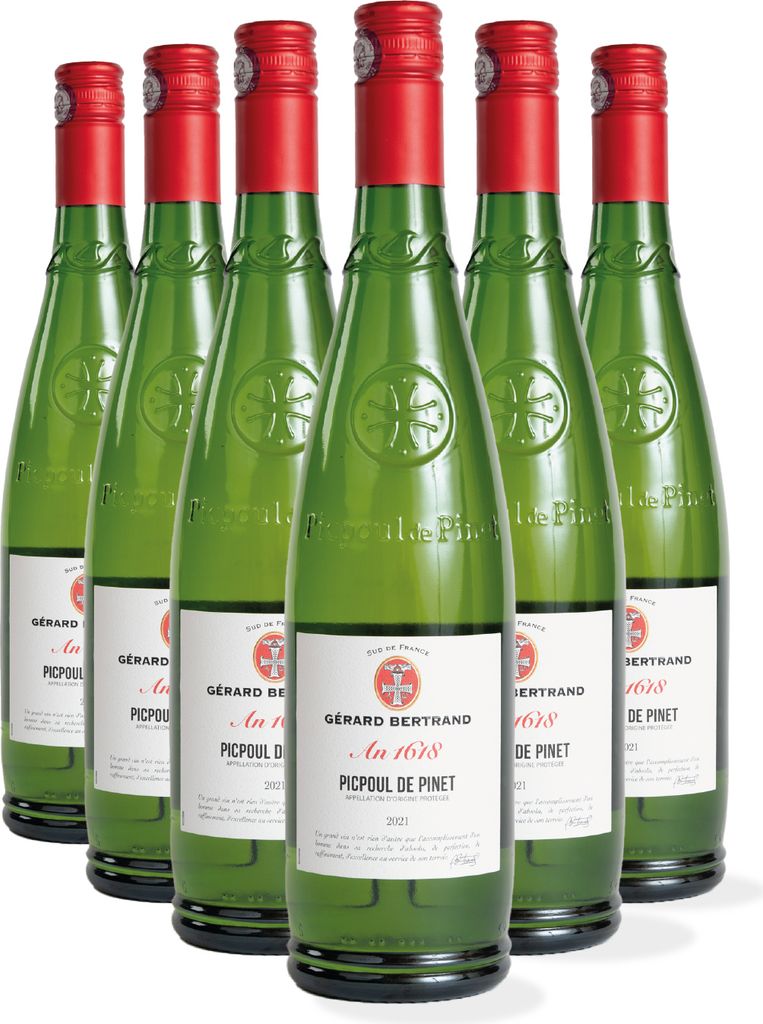 Héritage "An 1618" Picpoul de Pinet 2024 Lot 6 bouteilles 75cl