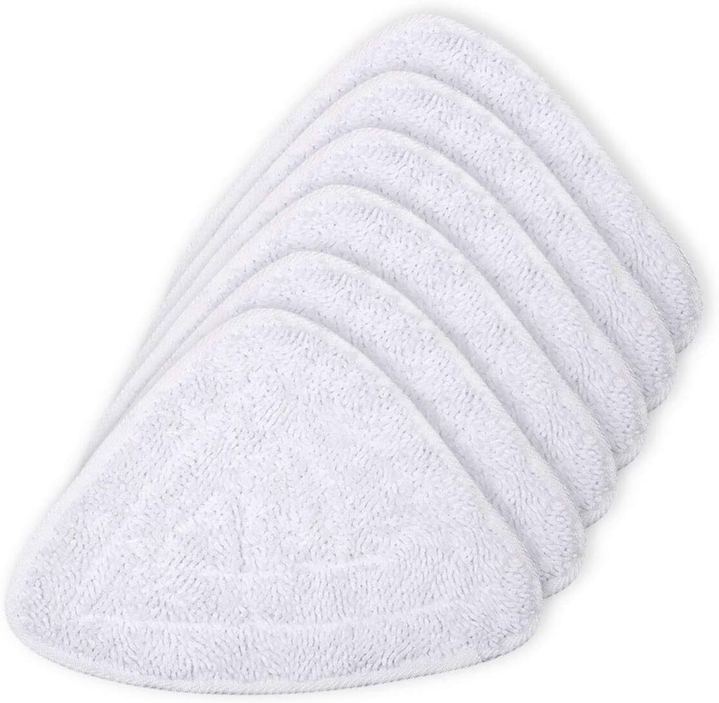 6 Ersatzbezug für Vileda Steam Ersatzbezug Dampfreiniger Ersatz Microfaserbezügen Vileda 100 Grad Hot Spray Steam Tücher Ersatz Bodenwischer Weiß