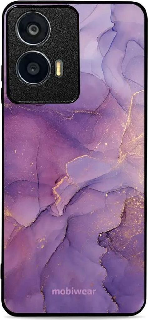 Handyhülle für Motorola Moto G04, Mobiwear Glossy Case, Violett