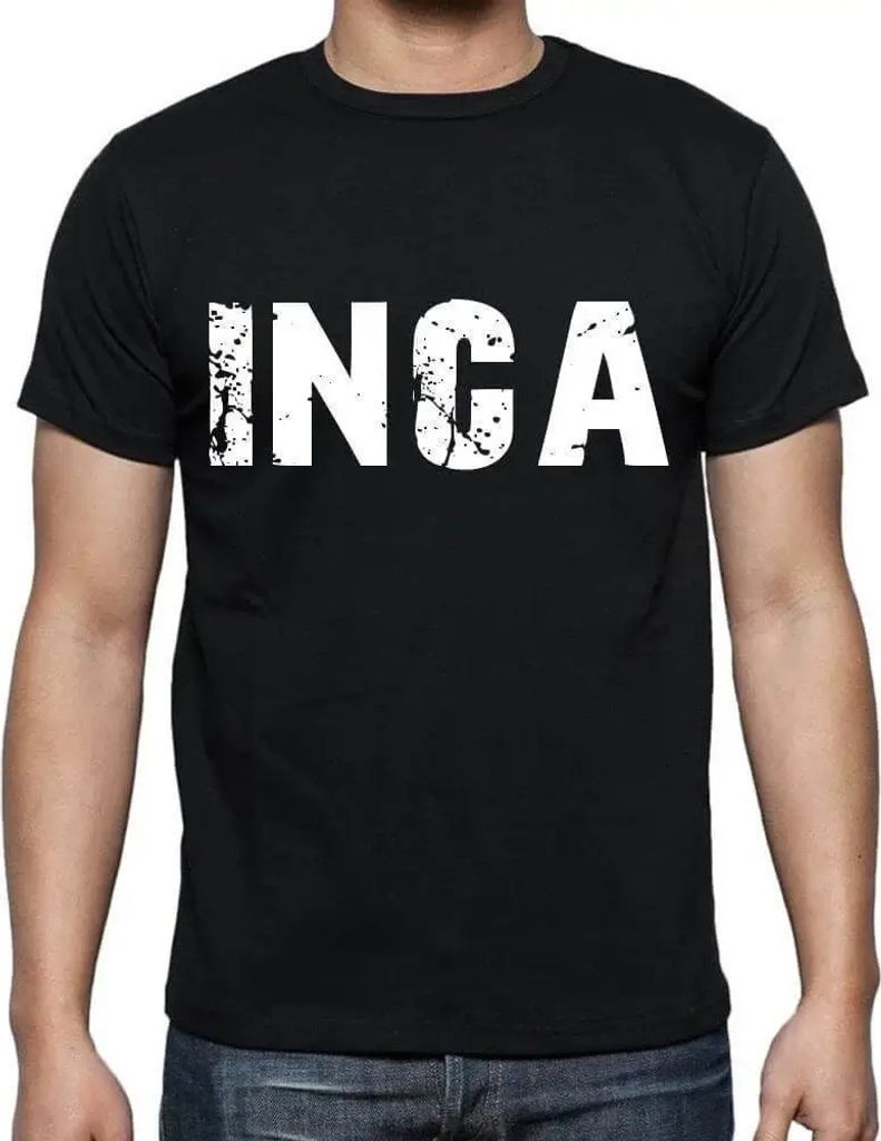 Herren Grafik T-Shirt Inca Öko-Verantwortlich Vintage Jahrgang Kurzarm Lustige Druck Geburtstag Geschenk Mann