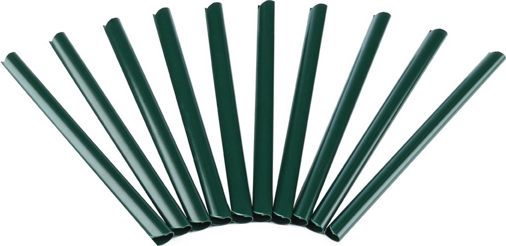 10 Stück Klemmschienen Grün Doppelstabmatten Befestigung Zaunfolie Sichtschutz