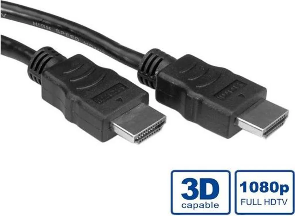 Secomp HDMI High Speed Cable with Ethernet, HDMI M - HDMI M, black, 5 m