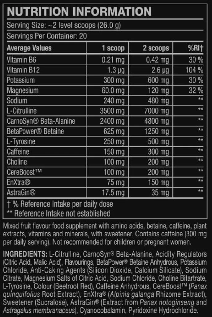 Pre-Workout C4 Ultimate Booster d'Énergie pour Séance Intensive