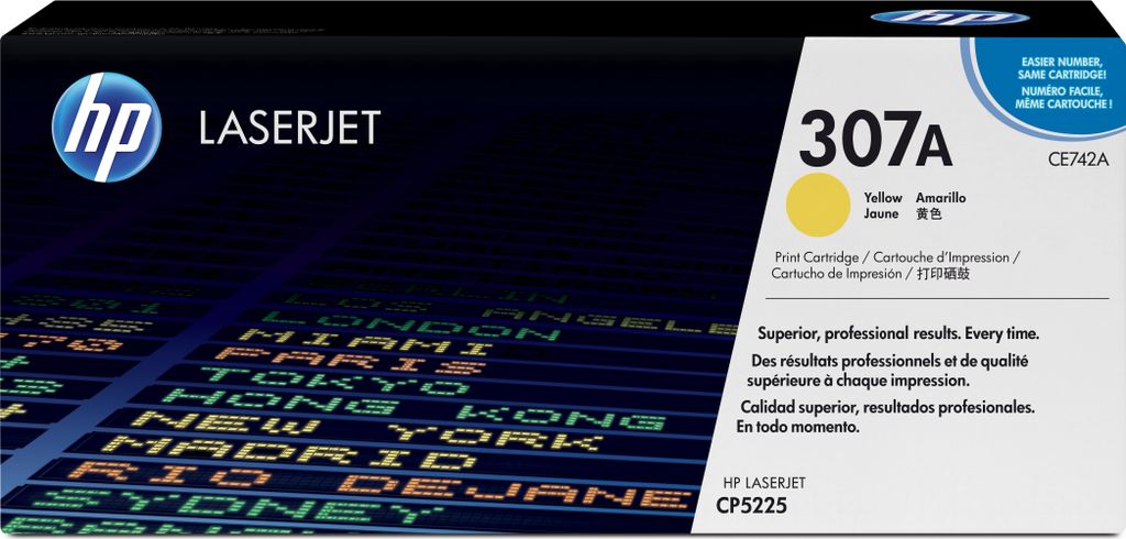Toner HP No.307A - CE742A (Jaune) Image du produit 