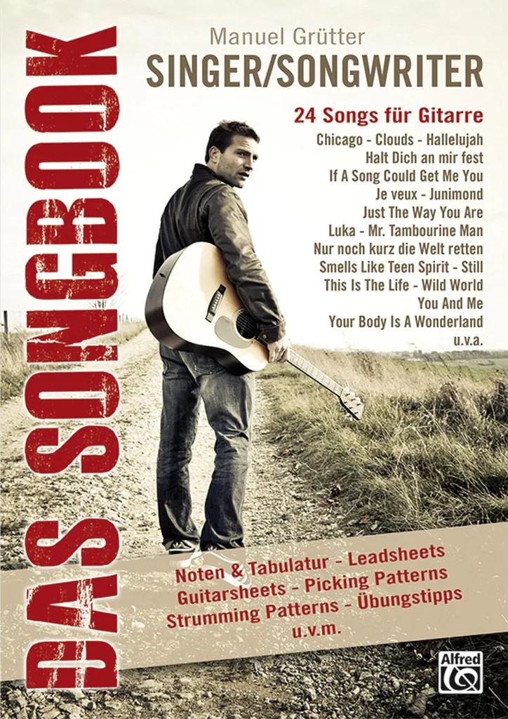 Singer/Songwriter - Das Songbook : Recueil de partitions de guitare pop