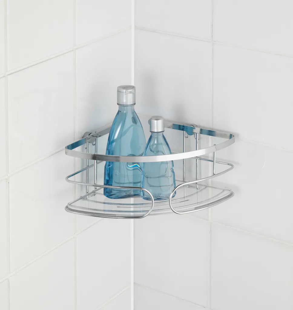 Portaoggetti Doccia Angolare WENKO Premium - Inox Argento Alta Qualità - 3