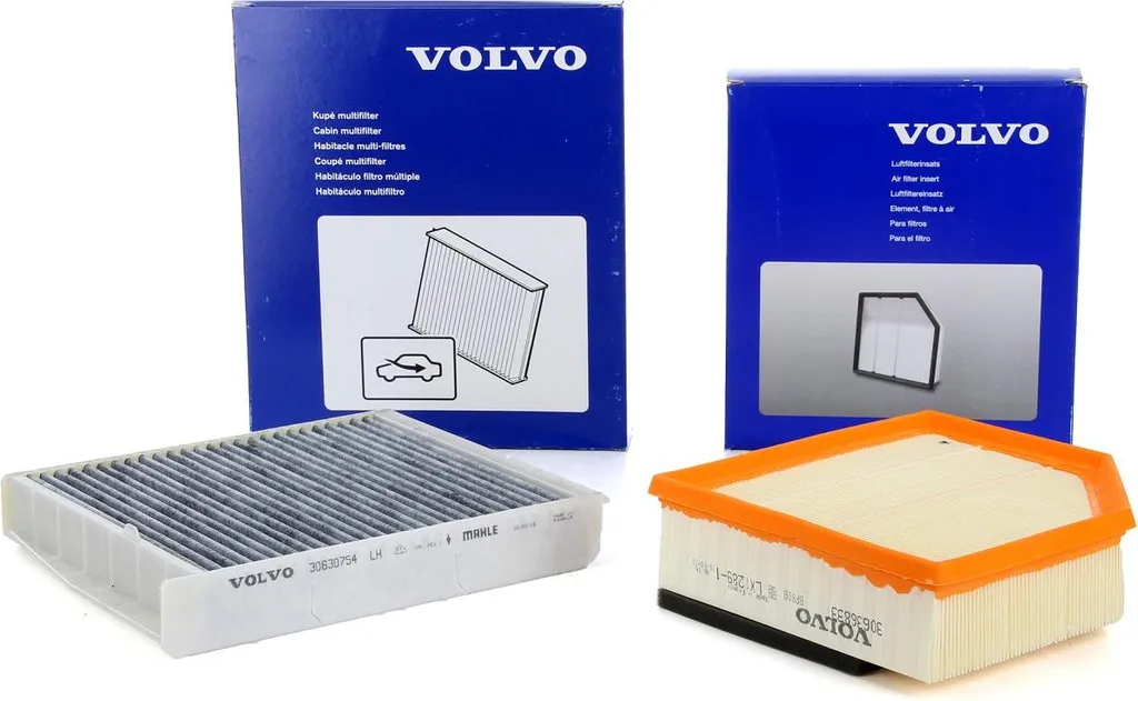 Filtres air et habitacle Volvo XC90 1 2.4 D pour climatisation et moteur