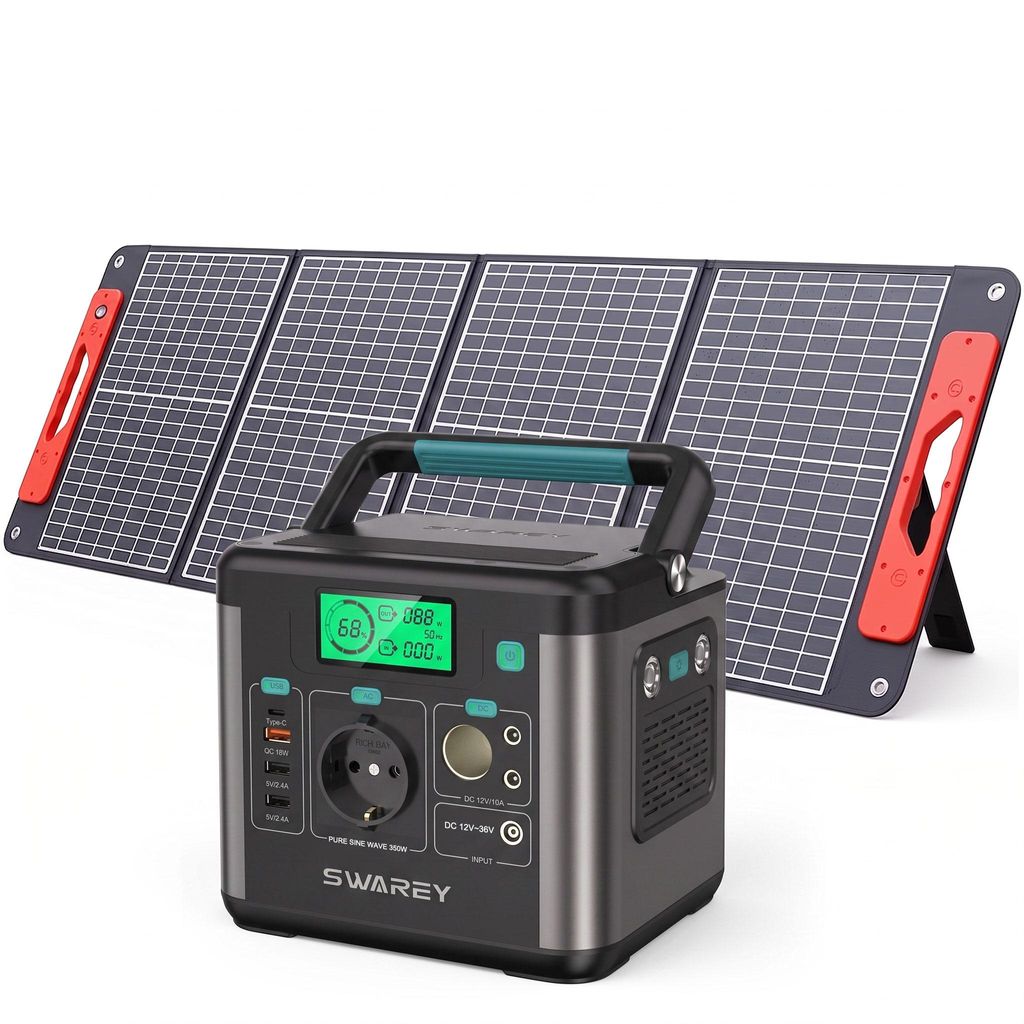 350W(700W Spitze) Powerstation 333Wh Solargenerator mit Produktbild 