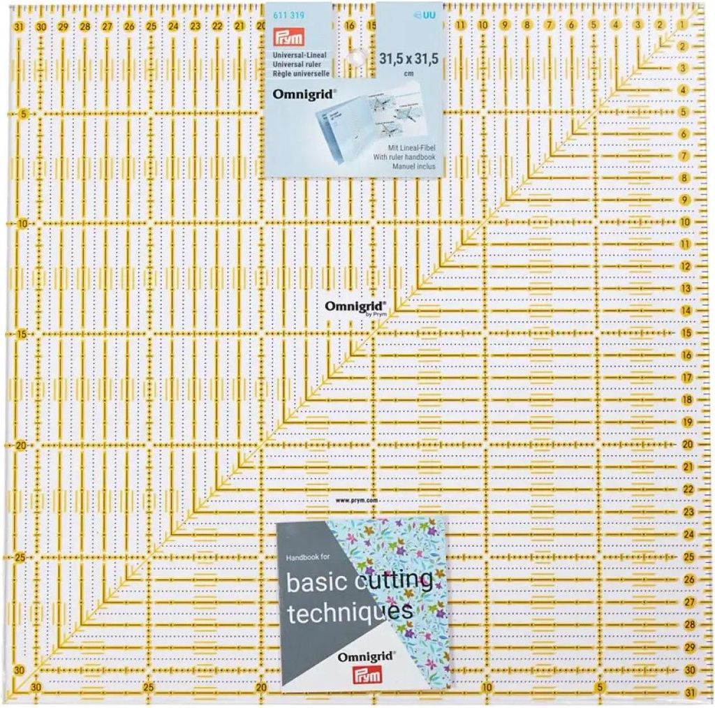 PRYM Universal-Lineal 31,5 x 31,5 cm Omnigrid