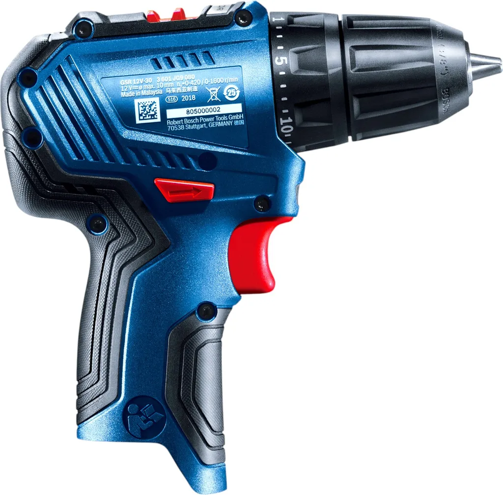 Bosch GSR 12V-30 Perceuse Compacte 30Nm Moteur sans Charbon et 2 Accus - 7