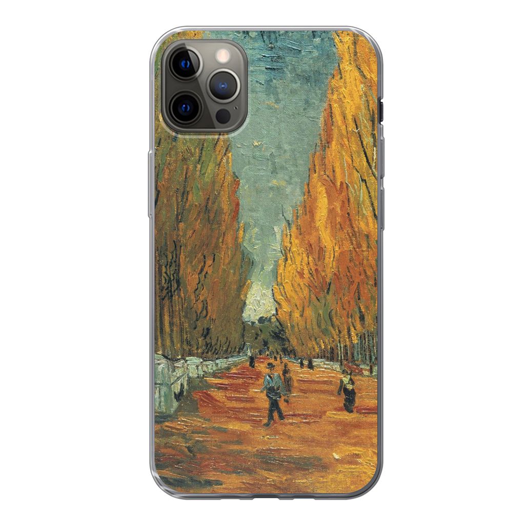 MuchoWow Handyhülle Schutzhülle Hülle für iPhone 12 Pro Max Elysische Felder - Vincent van Gogh Silikon Softcase Handy Hülle - Hartschale