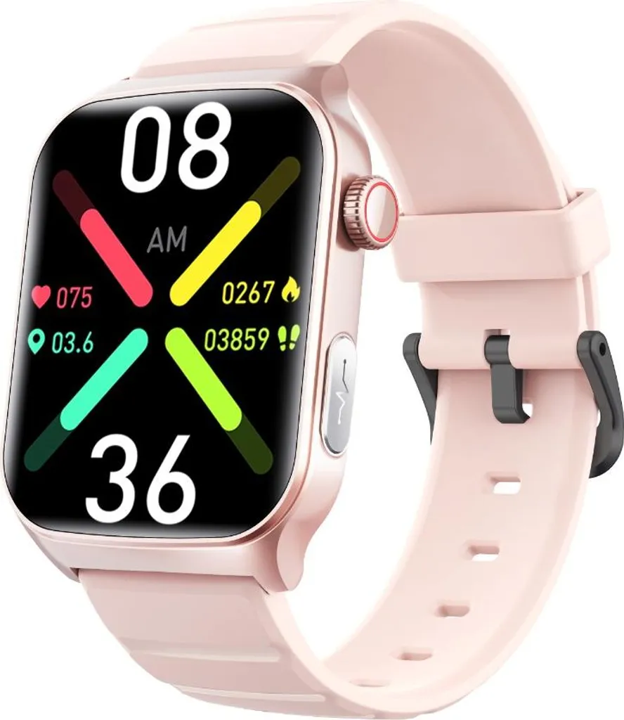 Smartwatch F320 Rosa Alluminio: Bluetooth 5.3 e Batteria 10gg