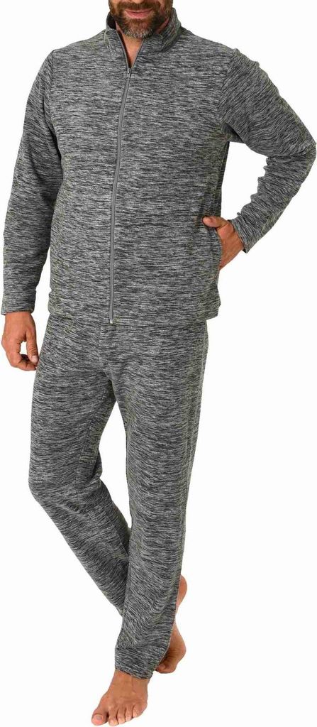 Polarfleece Herren Hausanzug Trainingsanzug Freizeitanzug;anthrazit,48