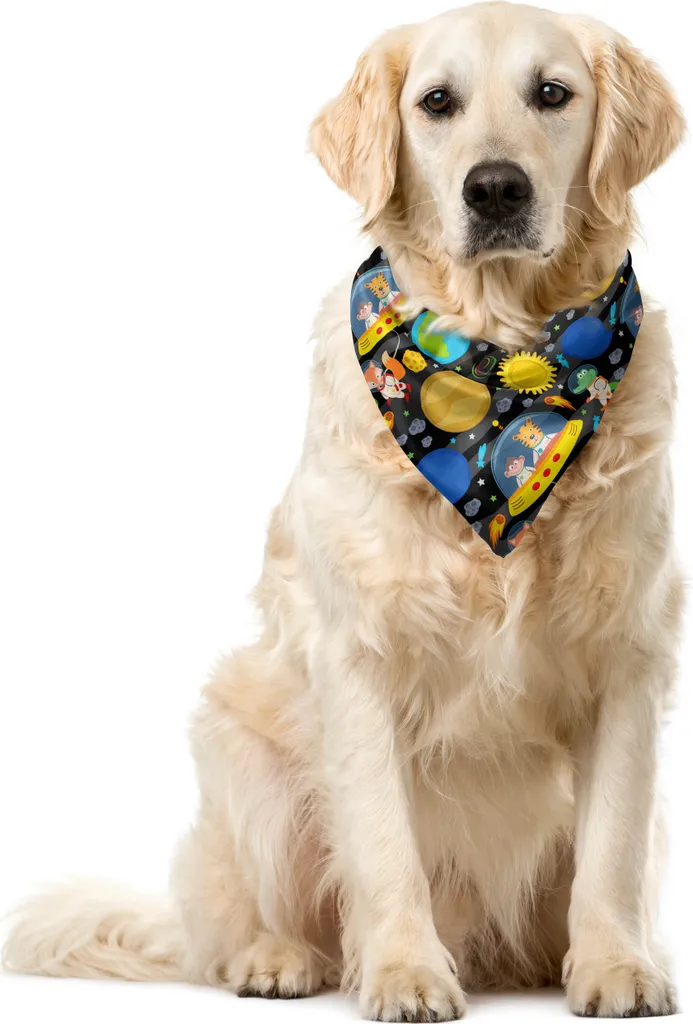 ABAKUHAUS Bandana Spaziale per Animali 55x55 cm - Accessorio Colorato