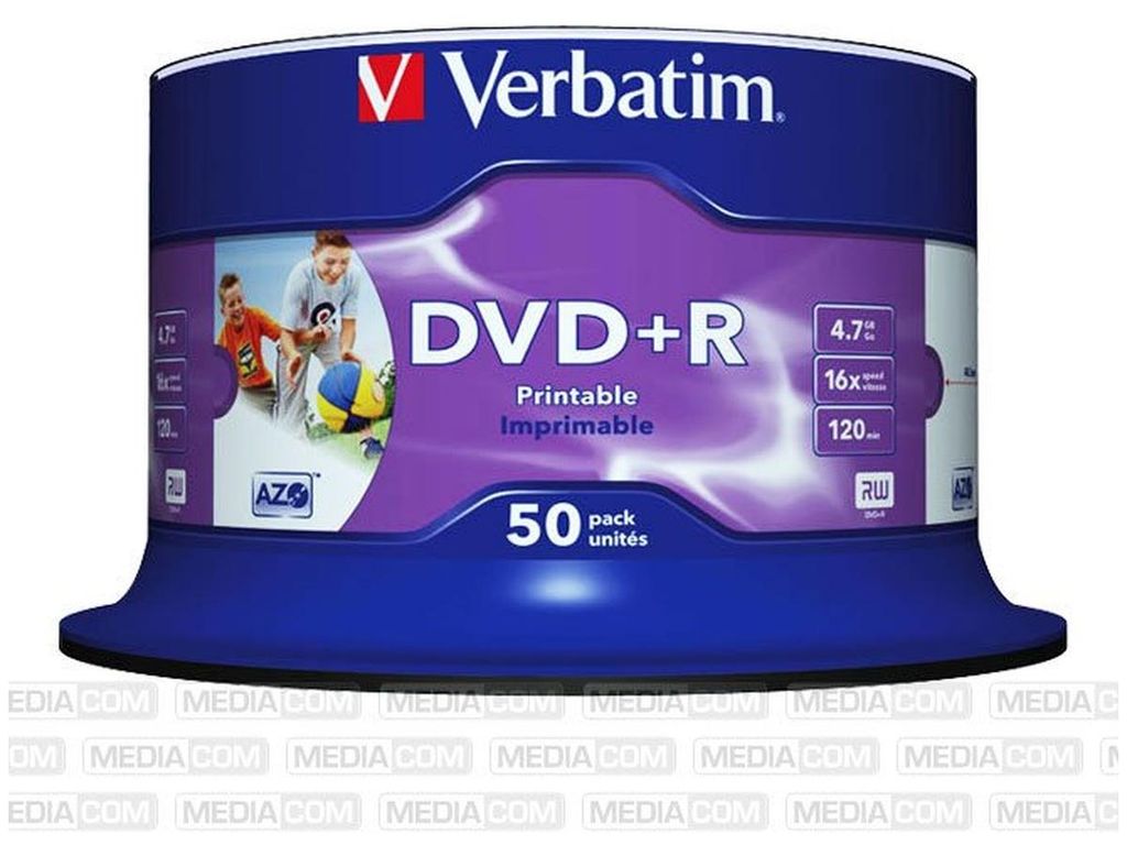 VERBATIM 43512 DVD+R 16X Rohling Produktbild 