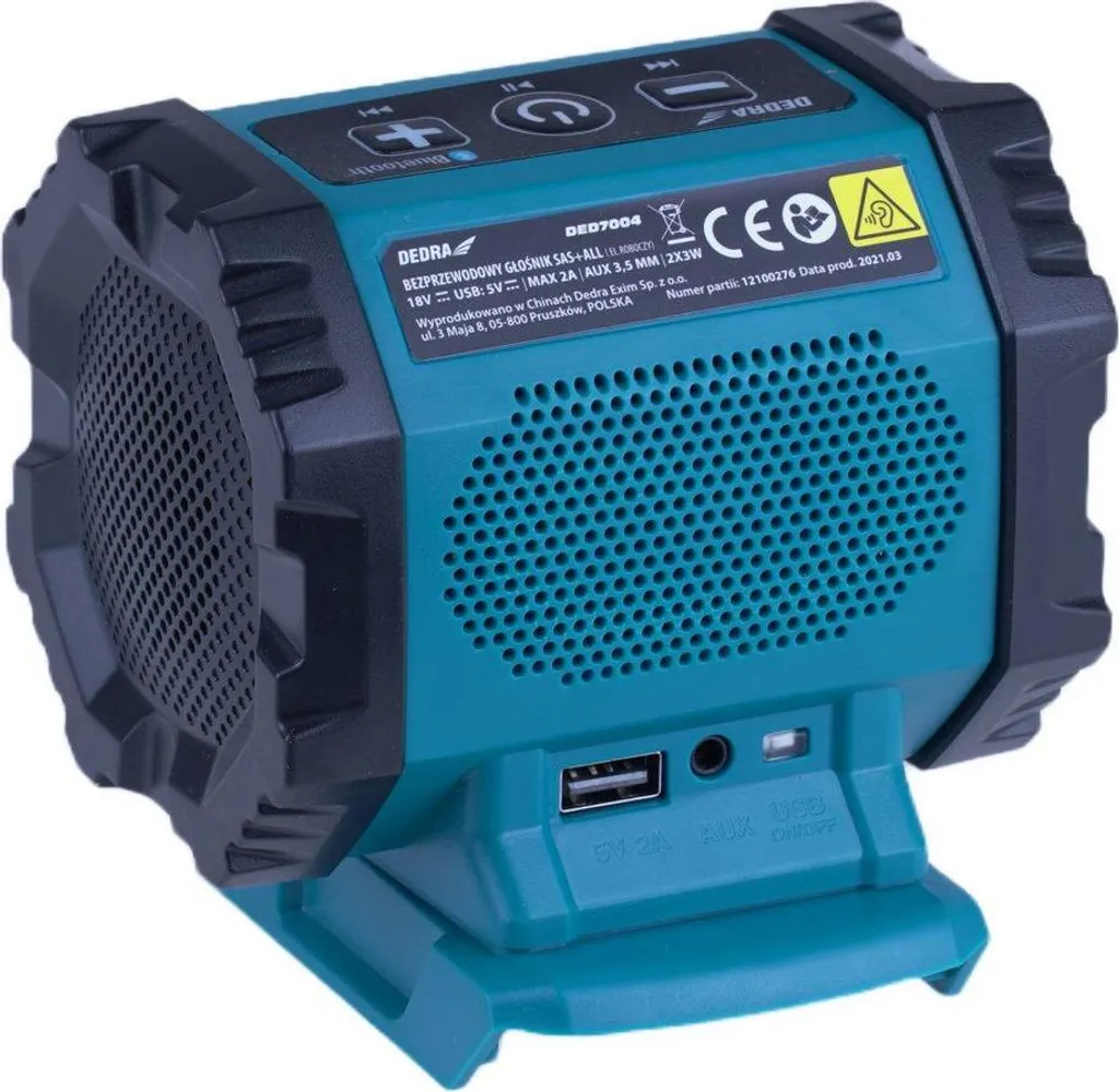 Batterie pour Enceinte Bluetooth de Chantier 18V Dedra Sas+All - 7