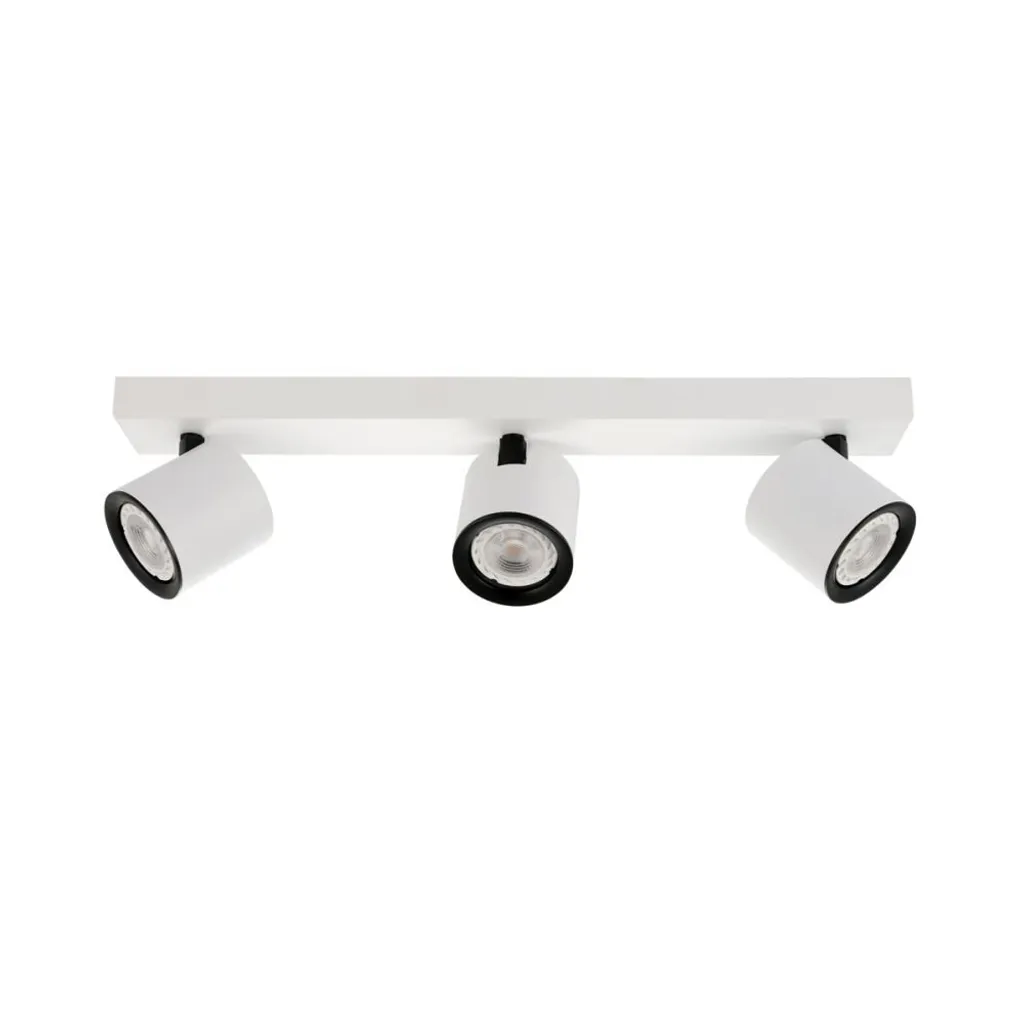 Plafonnier 3 spots blanc KARLOTA Italux pour salon et cuisine moderne