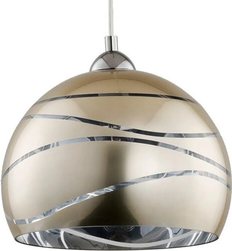 Suspension design dôme en verre NARVI culot E27 15W finition premium