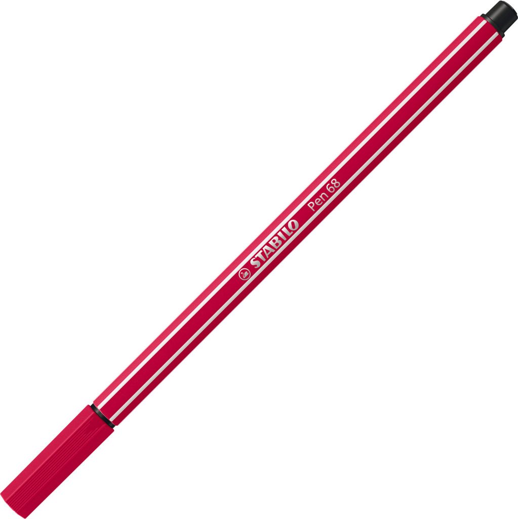 Plstené perá Stabilo Pen 68 Tmavo červená 10 kusov Obrázok produktu 