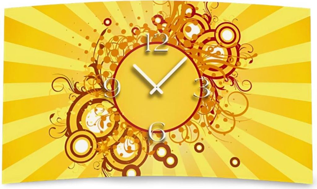 Digital Designer Art Circles Designer Wanduhr abstrakt modernes Wanduhren Design leise kein ticken DIXTIME 3D-0407