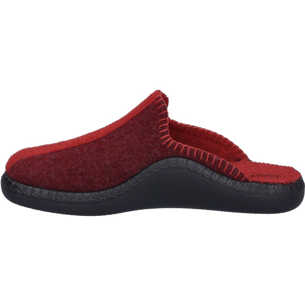 Josef Seibel Damen Hausschuh Filz Pantoffel nachhaltige Produktion 54702, Größe:42 EU, Farbe:Rot