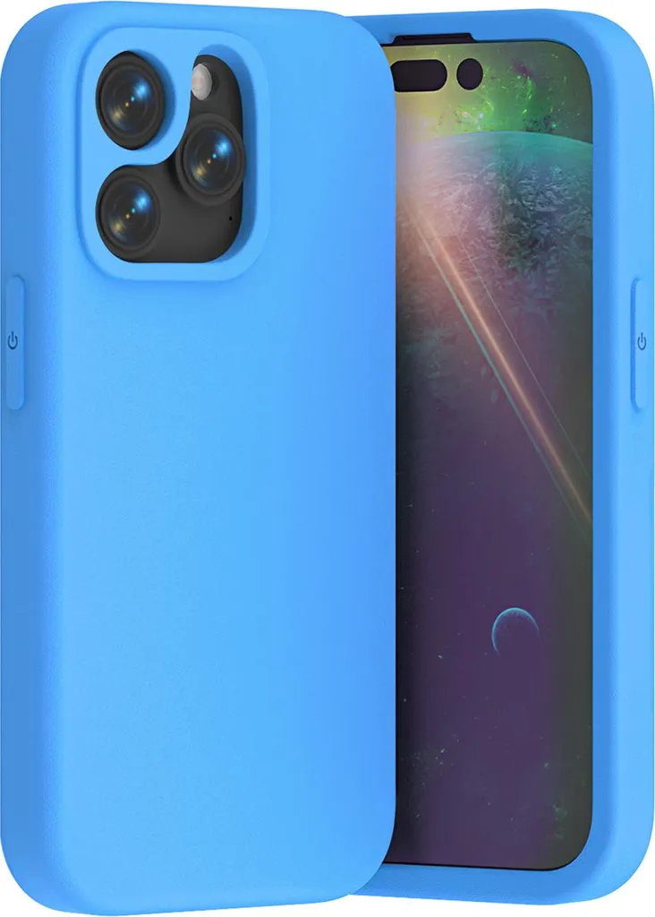 Custodia iPhone 15 Pro Blu Anti-Shock | Cover Morbida in EVA Leggera
