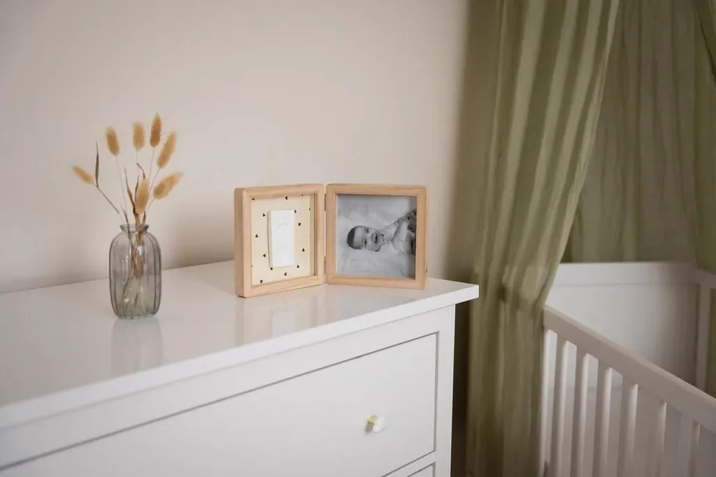Cadre Décoratif avec Impression Coeurs : Idée Cadeau Naissance et Déco
