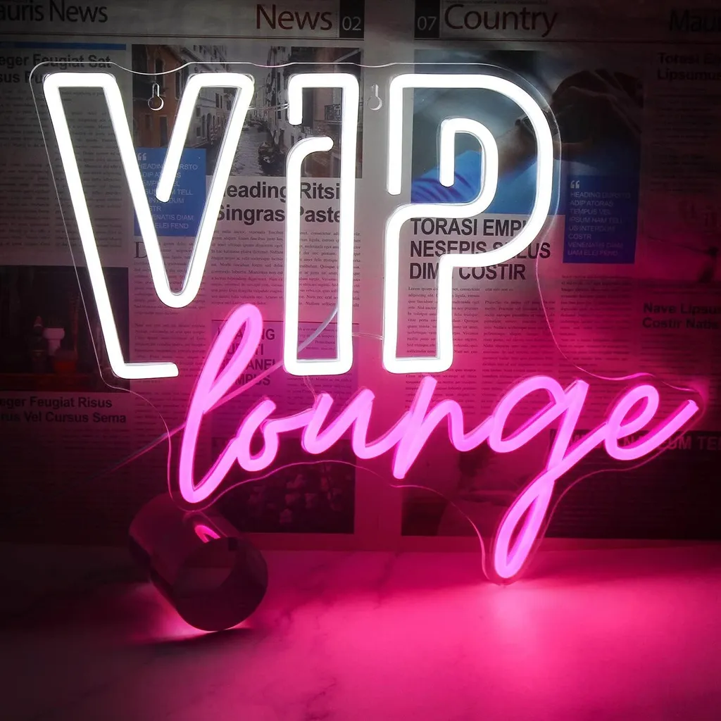 Luce Neon VIP LED Instagrammabile - Decorazione Parete Bar e Cafe
