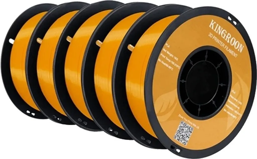 Filament PLA 1,75 mm orange haute qualité pour impression 3D - Pack 5 kg
