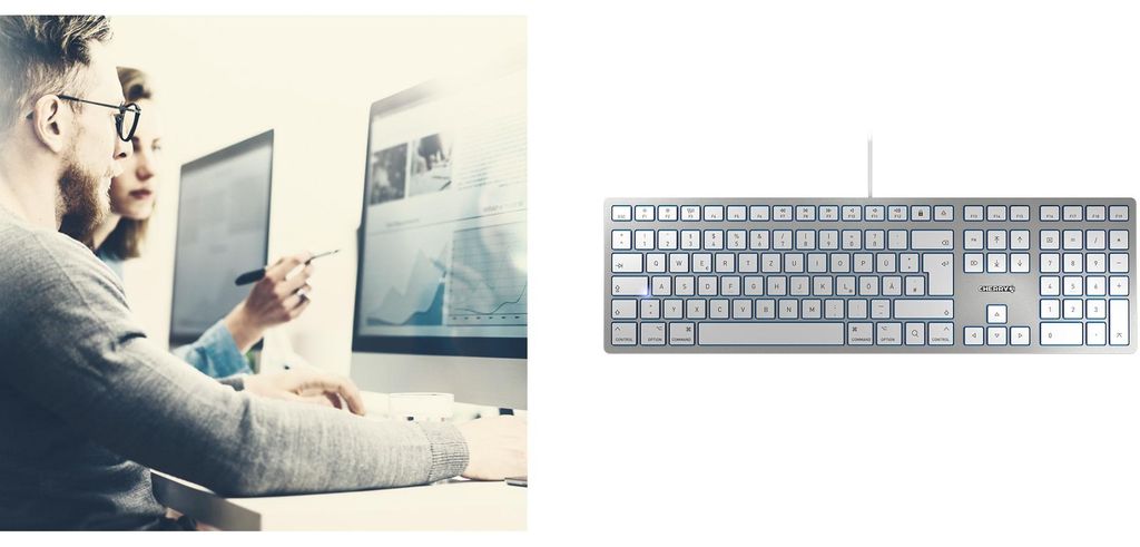 Cherry Kc6000Slim Mac Tastatur Qwertz De Obrázek produktu 