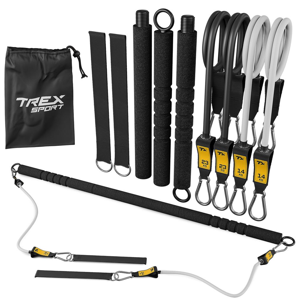 TREX SPORT 8-teiliges Widerstandsbänder Set mit Produktbild 